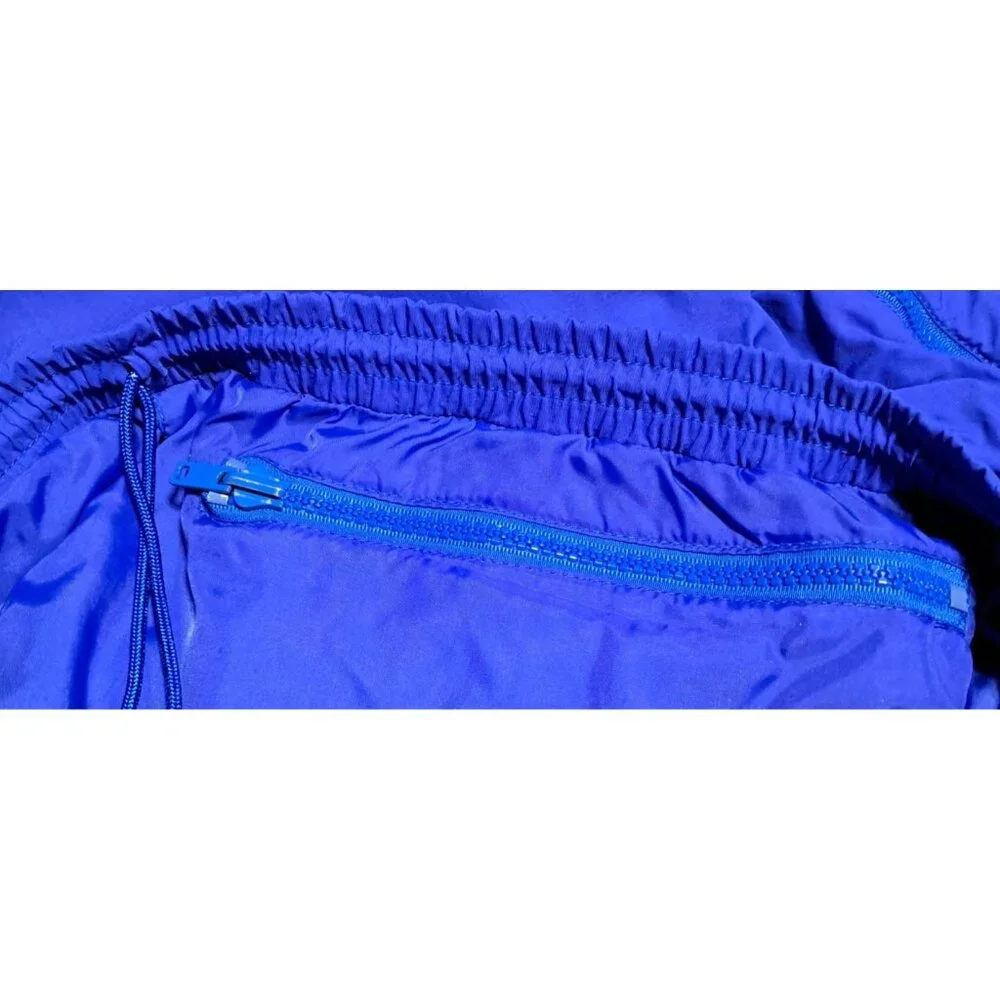 Sportif Nylon Pants Mens Size 36 Blue Elastic Waist Windproof Lightweight Ultrex